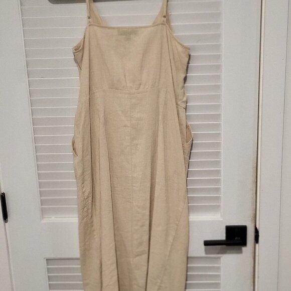 Ellen Tracy Dress Medium, NWOT, Deep Front Pockets Tortoise shell straps - Picture 12 of 12